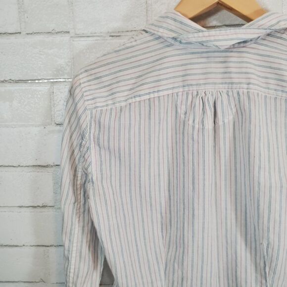 AEO sheer full-button down blouse - Picture 11 of 13